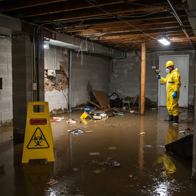 Flooded Basement Electrical Hazard in South Barre, VT Property